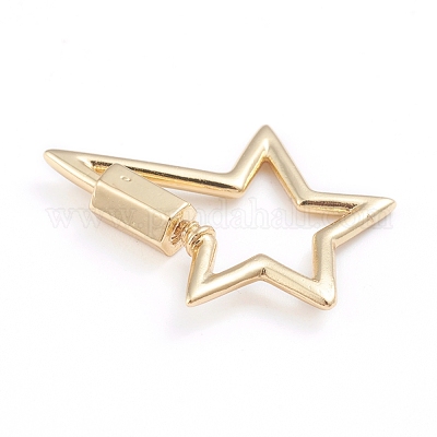 Латунные брелоки с карабином X-ZIRC-I041-02G-1