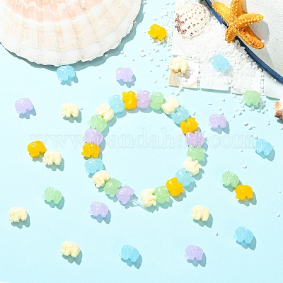 30 шт. двухцветные резные бусины из синтетического коралла&nbsp;BSHE-YW0001-19-1