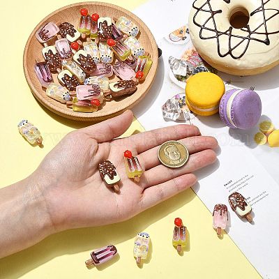 Кабошоны из прозрачной и непрозрачной смолы CRES-CJC0001-44-1