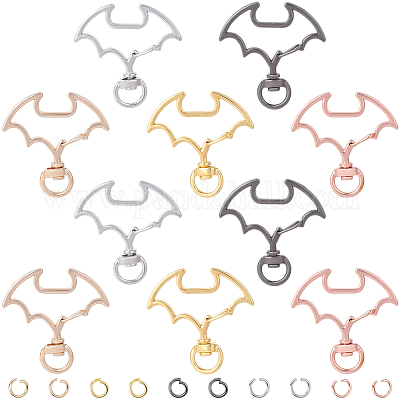 30 комплект двухцветных поворотных застежек из сплава FIND-SC0017-69-1