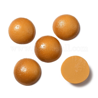 Кабошоны из непрозрачного печенья из смолы RESI-WH0035-41E-1