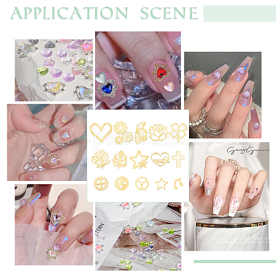 15 г 15 стиля латунных кабошонов MRMJ-WR0001-02-1