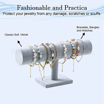 Бархат т бар браслет стенд&nbsp;NDIS-F001-02-1