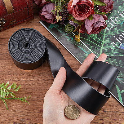 Плоский шнур из воловьей кожи длиной 2 м.&nbsp;AJEW-WH0479-73A-03-1