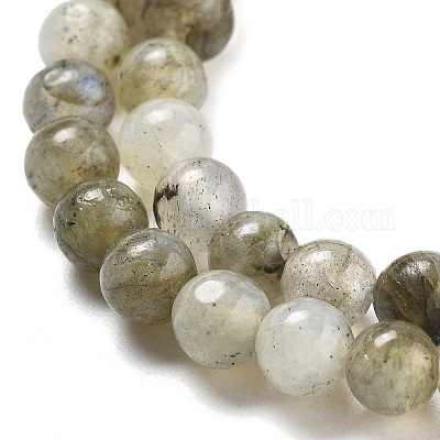 Естественно лабрадорита шарик нити G-O155-05B-4mm-1