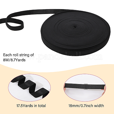 16м 2 цвета плоская резинка OCOR-GL0001-15-1