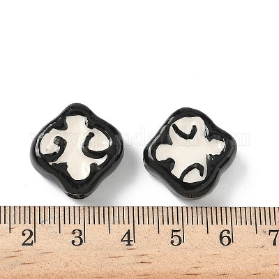 Фарфоровые бусины ручной работы PORC-S003-02-1