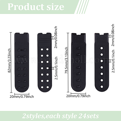 48 комплект из 2-х видов пластиковых колпачков с застежкой-кнопкой для замены ремня для ремонта с 7 отверстиями FIND-DR0001-43A-1