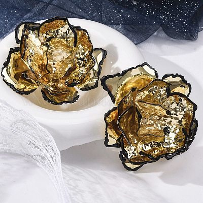 Серьги-гвоздики из сплава и железа&nbsp;LS-EJEW-M075-05G-1