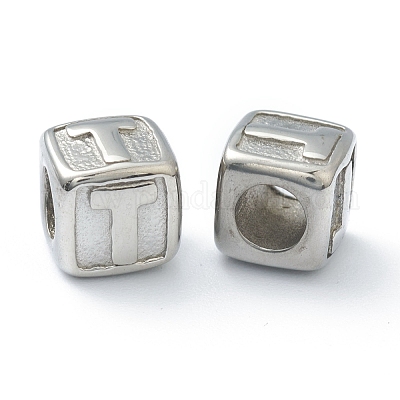 Европейские бусины из нержавеющей стали 304 STAS-H145-01T-P-1