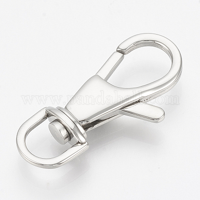 50 Pack- Premium Metal Lobster Claw Clasps - Wide 3/4 Inch D Ring - 360°  Swivel Trigger Snap Hooks - Great for DIY Face Mask Lanyards by Specialist  ID : : Home