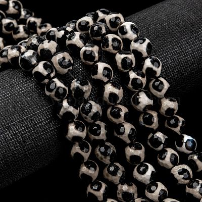 Бусины дзи с узором на спине черепахи в тибетском стиле X-G-H1453-1-1