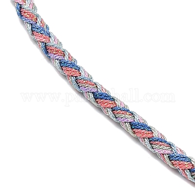 Изготовление ожерелий из круглого нейлонового хлопкового шнура диаметром 3.5 мм NJEW-C106-03RG-07-1