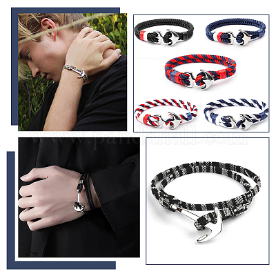 6 шт. 6 стиля застежек-крючков из нержавеющей стали 304 STAS-UN0050-80-1