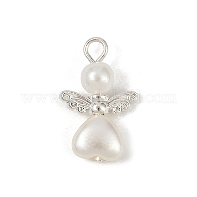 Подвески из бусин с имитацией жемчуга абс PALLOY-JF04104-01-1