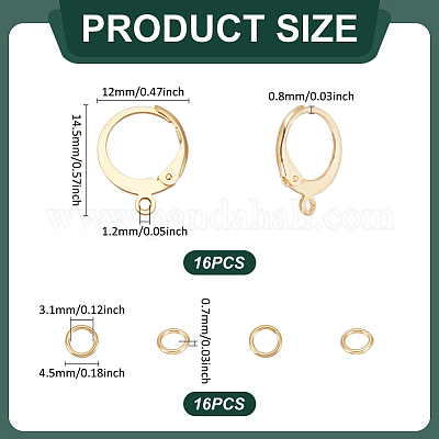 Фурнитура для сережек-гвоздиков из нержавеющей стали 304 STAS-UN0063-64-1