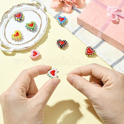 8 шт. 8-х цветные стеклянные бусины LAMP-CJ0002-44-1