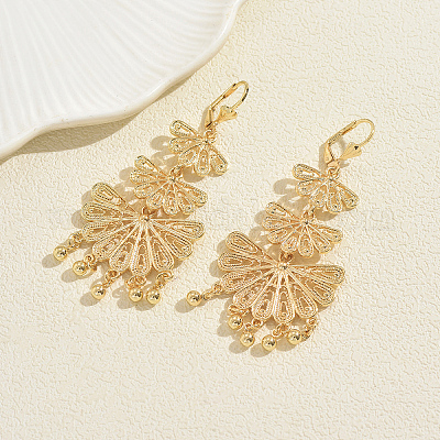 Серьги-люстры из сплава в стиле богемы XL2148-1