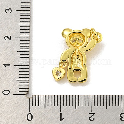 Стойки обшивки латунь микро проложить Циркон подвеску KK-C074-27G-1