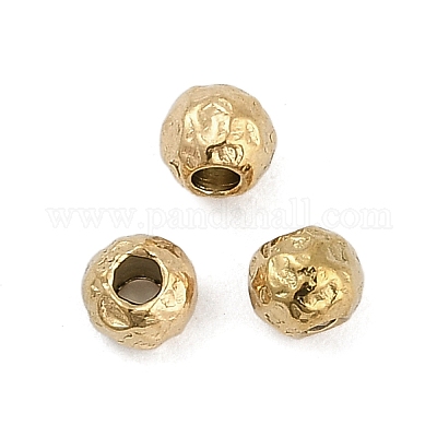 Текстурированные бусины из хирургической нержавеющей стали 316 STAS-M106-01B-G-1