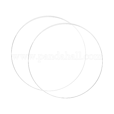 Benecreat 2 pcs 8 pouces feuille acrylique transparente cercle