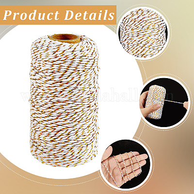 2 рулон ниток для макраме из хлопка в два сложения MAKN-CY0001-01A-1