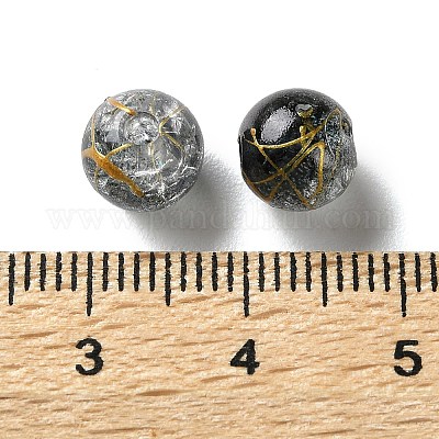 Прозрачных бусин акриловые треск DACR-D300-01D-8mm-1