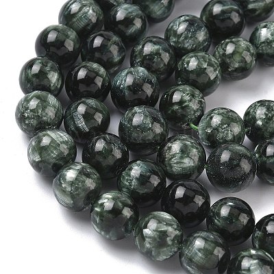 Природные SERAPHINITE нитей бисера&nbsp;G-C270-O01-11-1