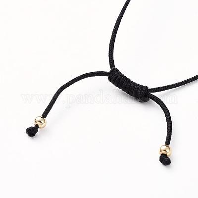 Регулируемые плетеные браслеты из бисера BJEW-JB04899-1