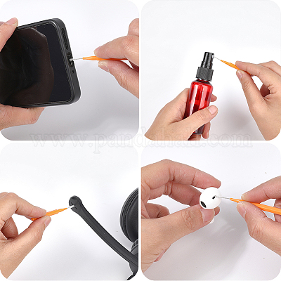 40 шт. 2-х цветные пластиковые щетки для чистки AJEW-CN0003-98-1