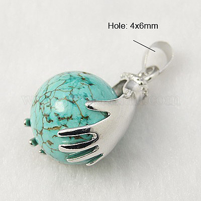 Природные и синтетические Gemstone подвески G-G074-M-1