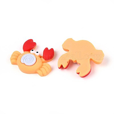 Кабошоны из непрозрачной смолы краба CRES-T025-33A-1