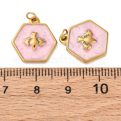 Подвески из нержавеющей стали 304 с эмалью STAS-U061-37G-C03-1