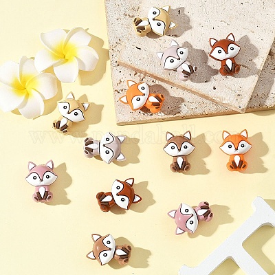 6 шт. Силиконовые бусины&nbsp;SIL-YW0002-15A-1