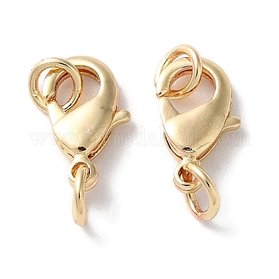 Стойки обшивки латунь когтя омара застежками KK-F090-26LG-01-1