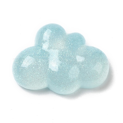 Кабошоны из смолы с радужным переливающимся покрытием RESI-C034-01B-1