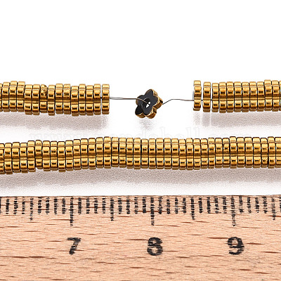 Гальванические нити из синтетических немагнитных гематитовых бусин G-T139-63C-1