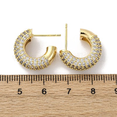 Серьги-гвоздики из циркония EJEW-F373-08G-1