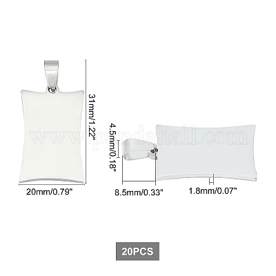 Подвески из нержавеющей стали 304 STAS-UN0013-47P-1