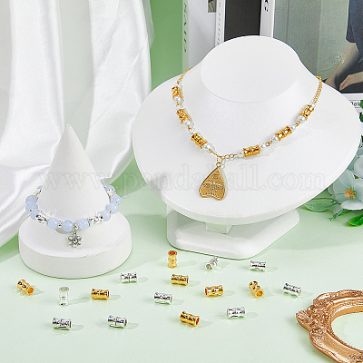 120 шт. Европейские бусины из сплава 3 цветов FIND-SP0002-38-1