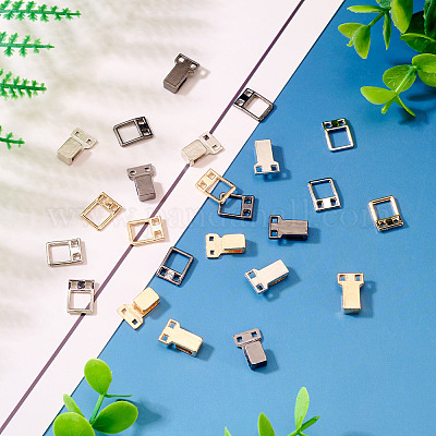 15 шт. 3-х цветные застежки из сплава FIND-TA0006-56-1