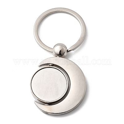 Вращающийся брелок-подвеска из сплава с кабошонами KEYC-Z009-01P-1