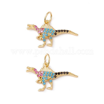 Реечное покрытие латунь микро паве разноцветные подвески из кубического циркония ZIRC-C040-48B-G-1