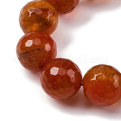 Нити бусин из натурального агата с прожилками дракона (окрашенные и нагретые) G-K390-A02-01-1