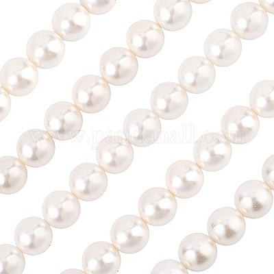 1 нить круглых бусин из ракушек с покрытием цвета AB BSHE-LT0001-01-1