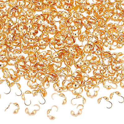 300 шт. латунные наконечники для бусин KK-DC0002-55-1