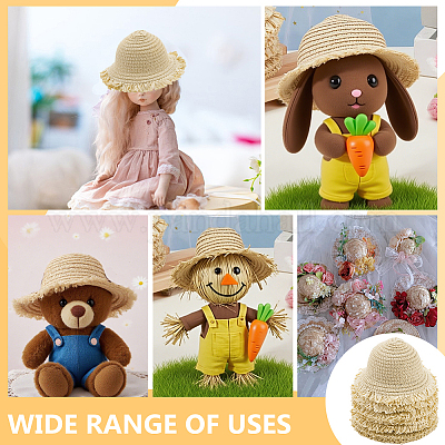 Кукла в соломенной шляпе&nbsp;DIY-WH0504-827A-1