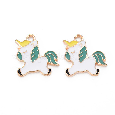 Подвески из эмали и сплава ENAM-N054-013D-1