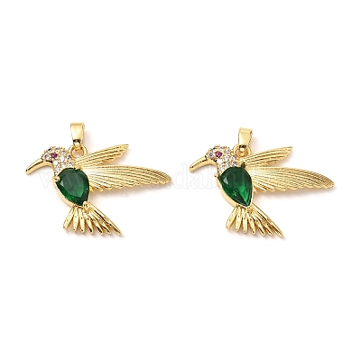 Латунные микро проложить кубического циркония подвески KK-G533-06G-01-1