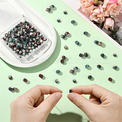 120шт фарфоровые бусины ручной работы PORC-LT0001-13A-1